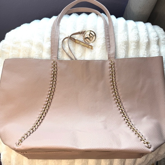 Badgley Mischka Taupe Tote Bag - Picture 4 of 8